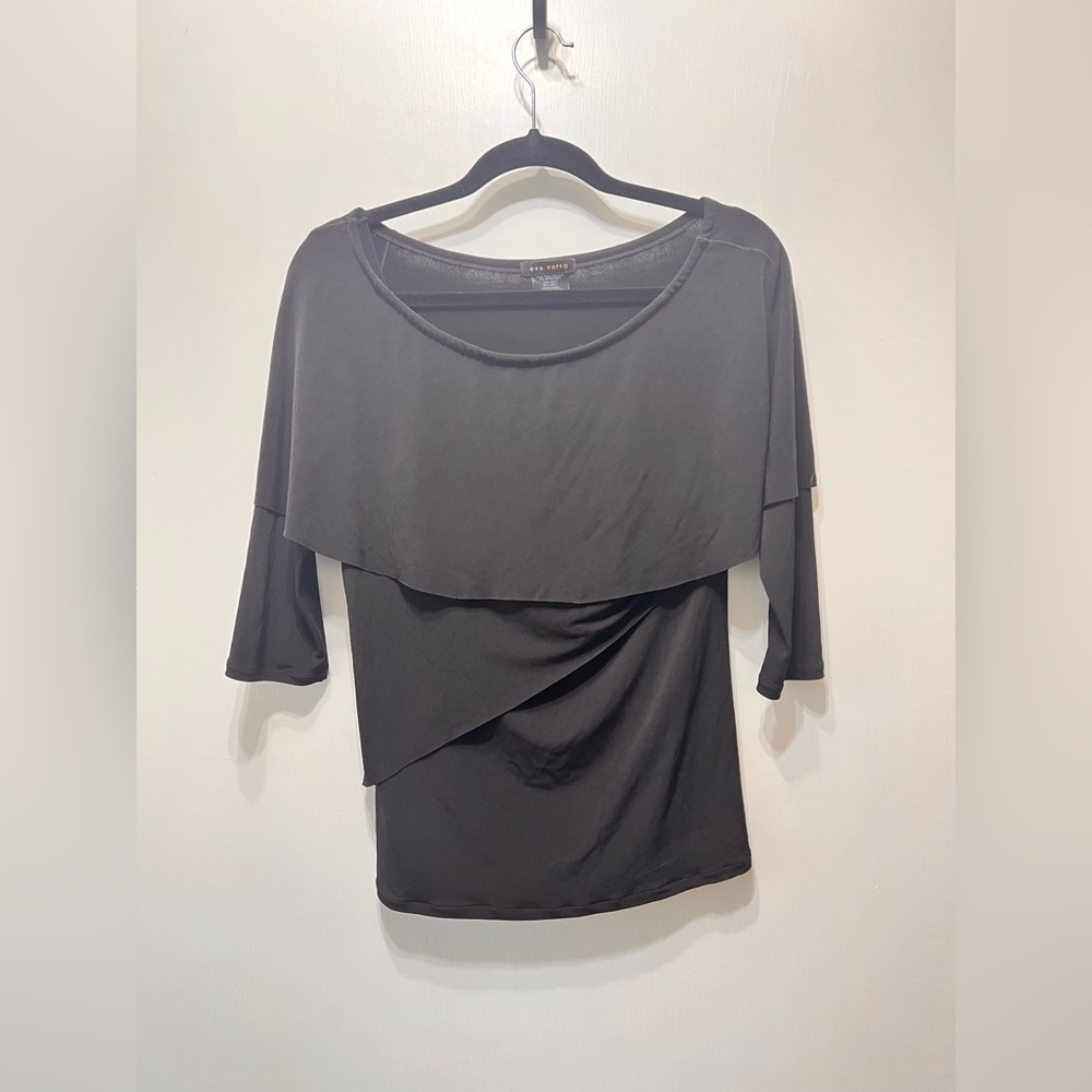 Eva Varro Black Tiered Top